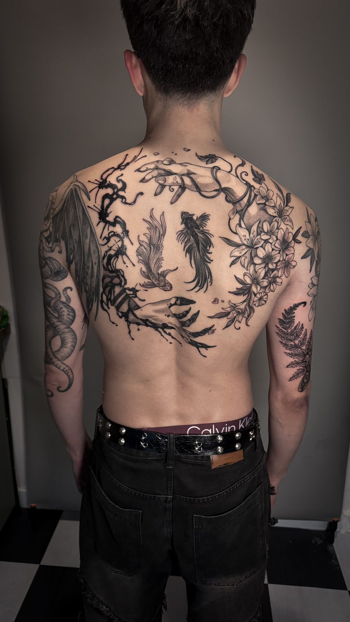 Yin Yang Piece, tattoo by Carou Chiarelli