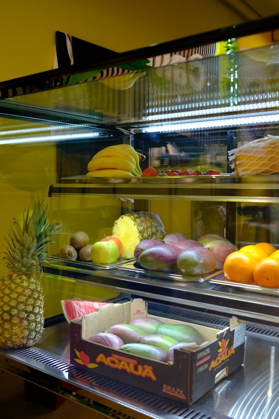 Vitrina de fruta fresca de Cambur